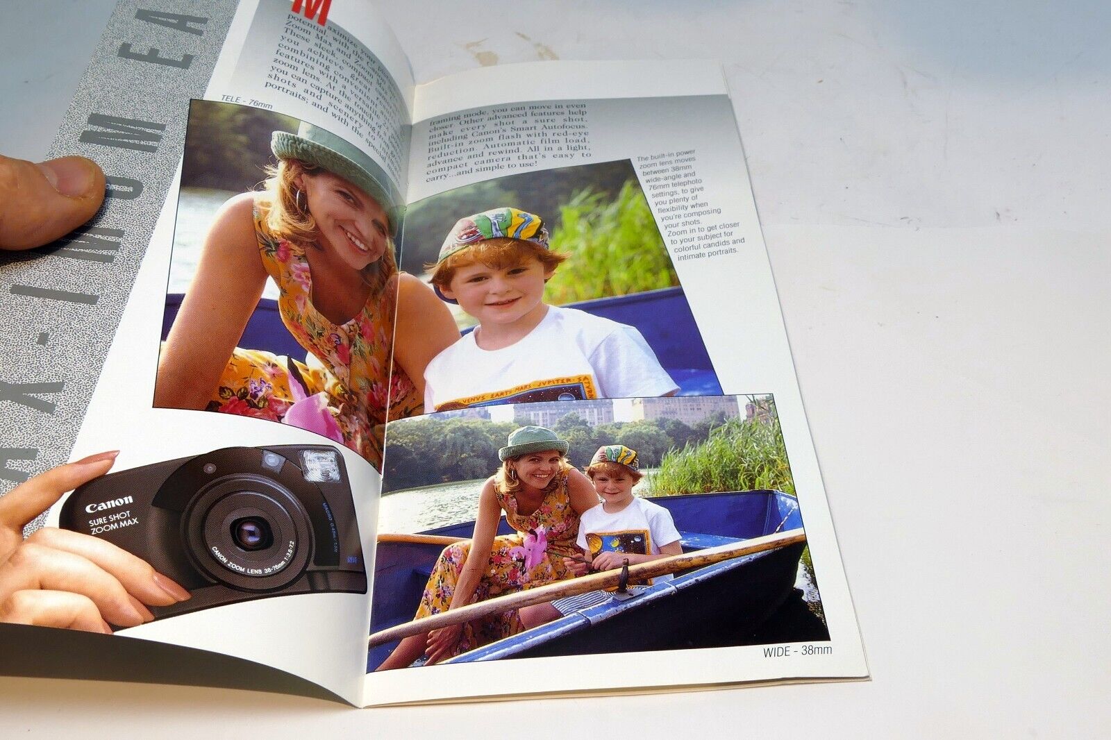Canon Sure Shot Zoom Max Camera 35mm Brochure 1993 advertisement add