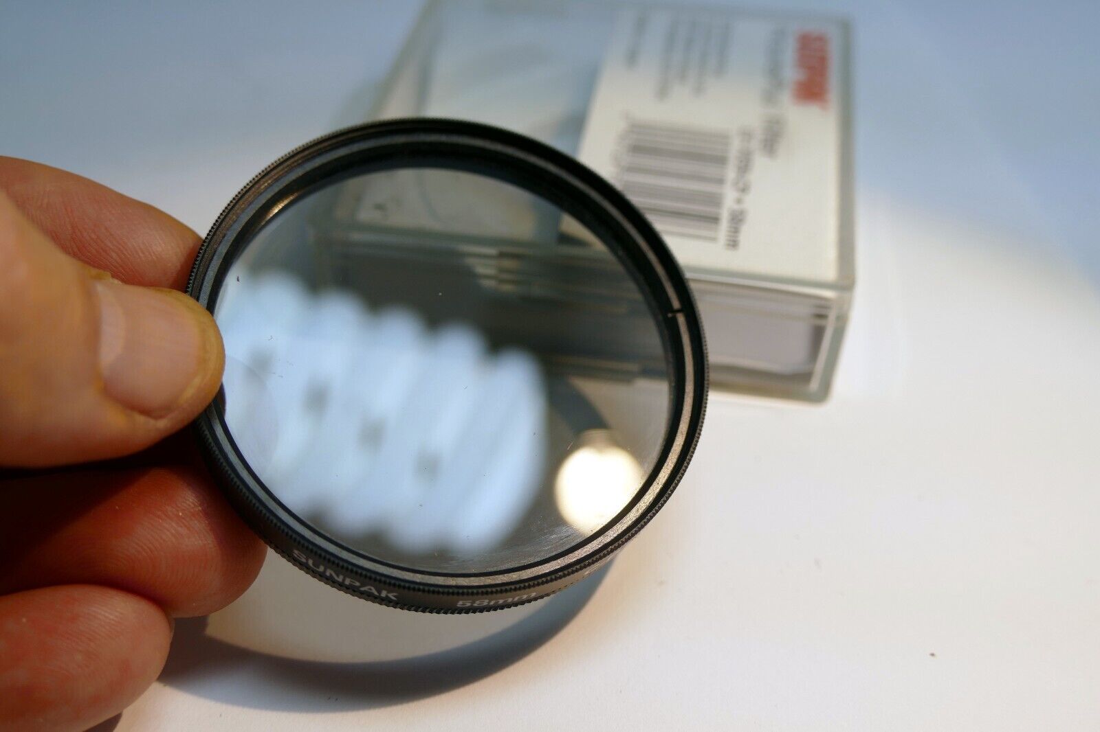 Sunpak Circular Polarizer C-PL 58mm Lens Filter Polar C. P. L.