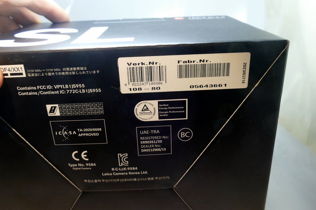 An Empty Box (only ) for  Leica SL2-S 10 880 black US EU JP
