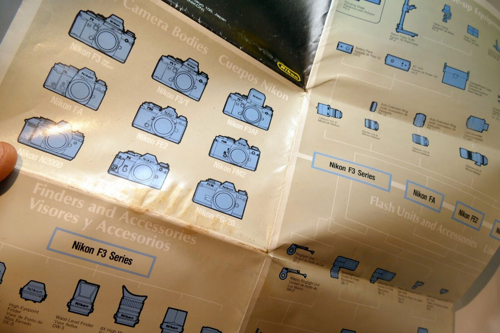 F3AF Camera accessory List Brochure Nikon F3 series HP DE-3 2 DX-1 DA-2 Finder