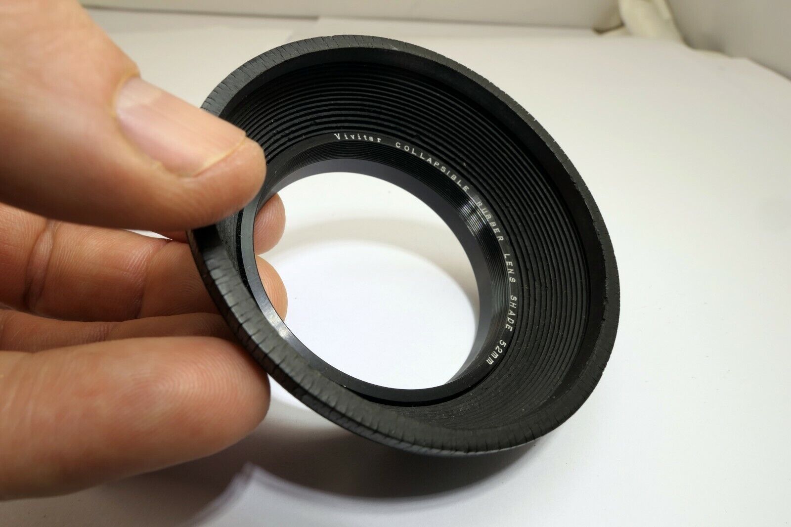Vivitar 52mm Rigit Rubber Lens Hood Shade vintage for 50mm f1.8 lens