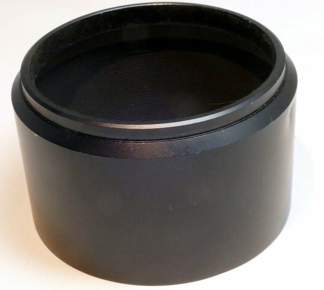 57mm ID  Lens Hood Shade slip on type Unknown brand vintage metal
