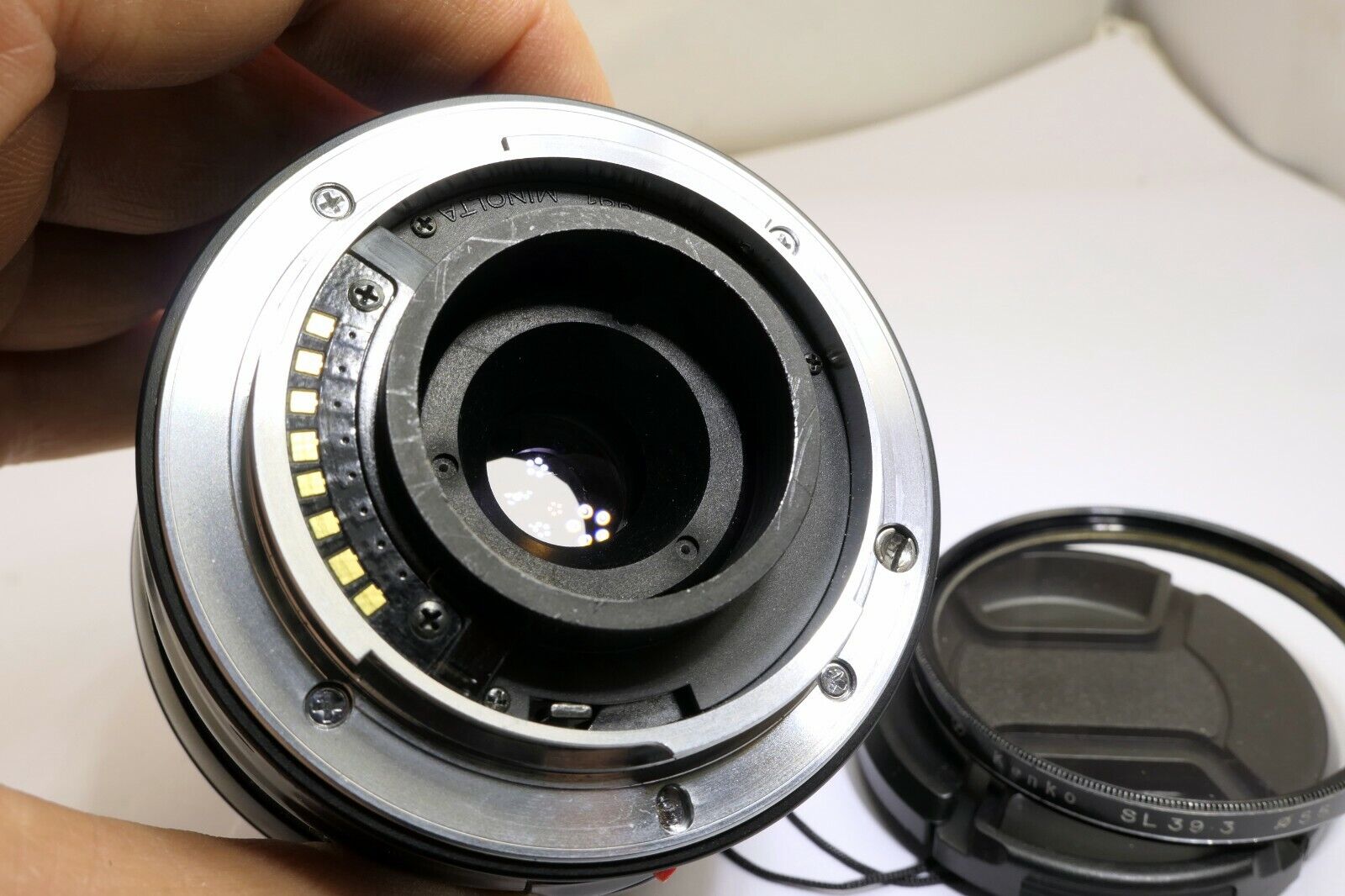 Konica Minolta AF XI 28-80mm f4-5.6 Xi Lens w/ aperture stuck needs repair AS IS