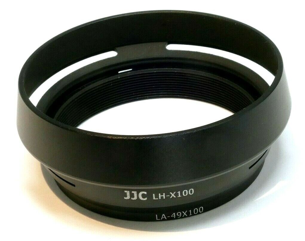 JJC LH-X100 Black Plastic Hood Fujinon Fujifilm X100 camera w/ 49X100 ring