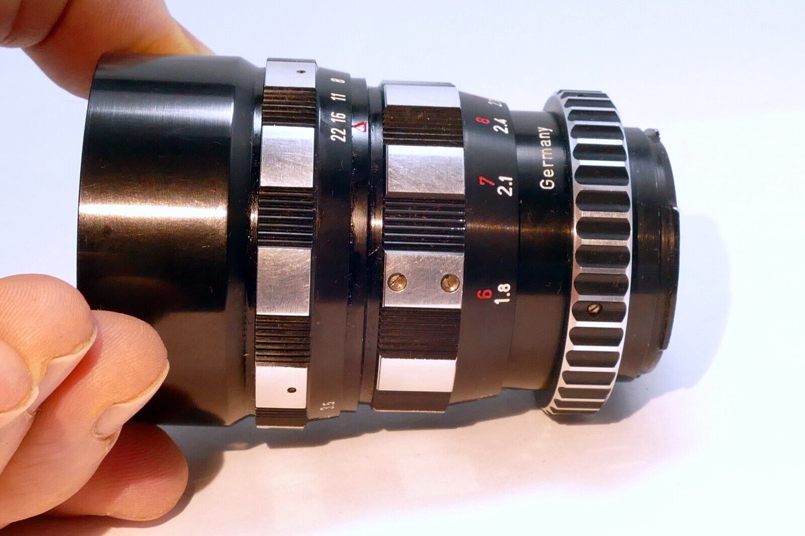 Enna-Munchen Tele-Ennalyt 135mm f3.5 Lens Exakta mount zebra