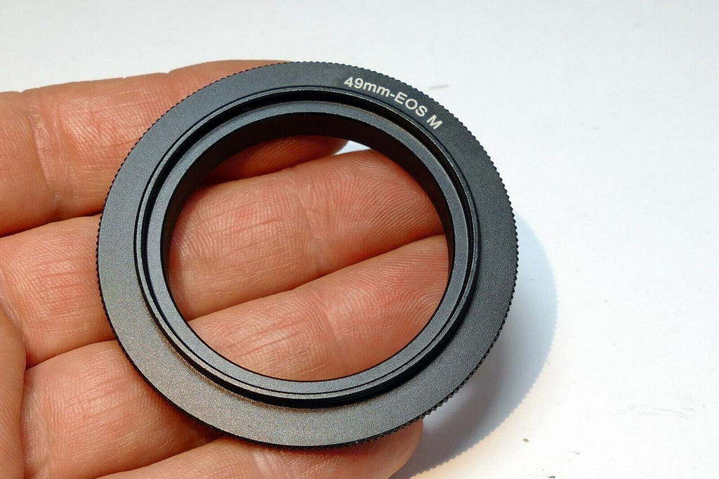 49mm Macro Reverse Adapter Ring for Canon EOS M M2 EF-M mount mirrorless cameras