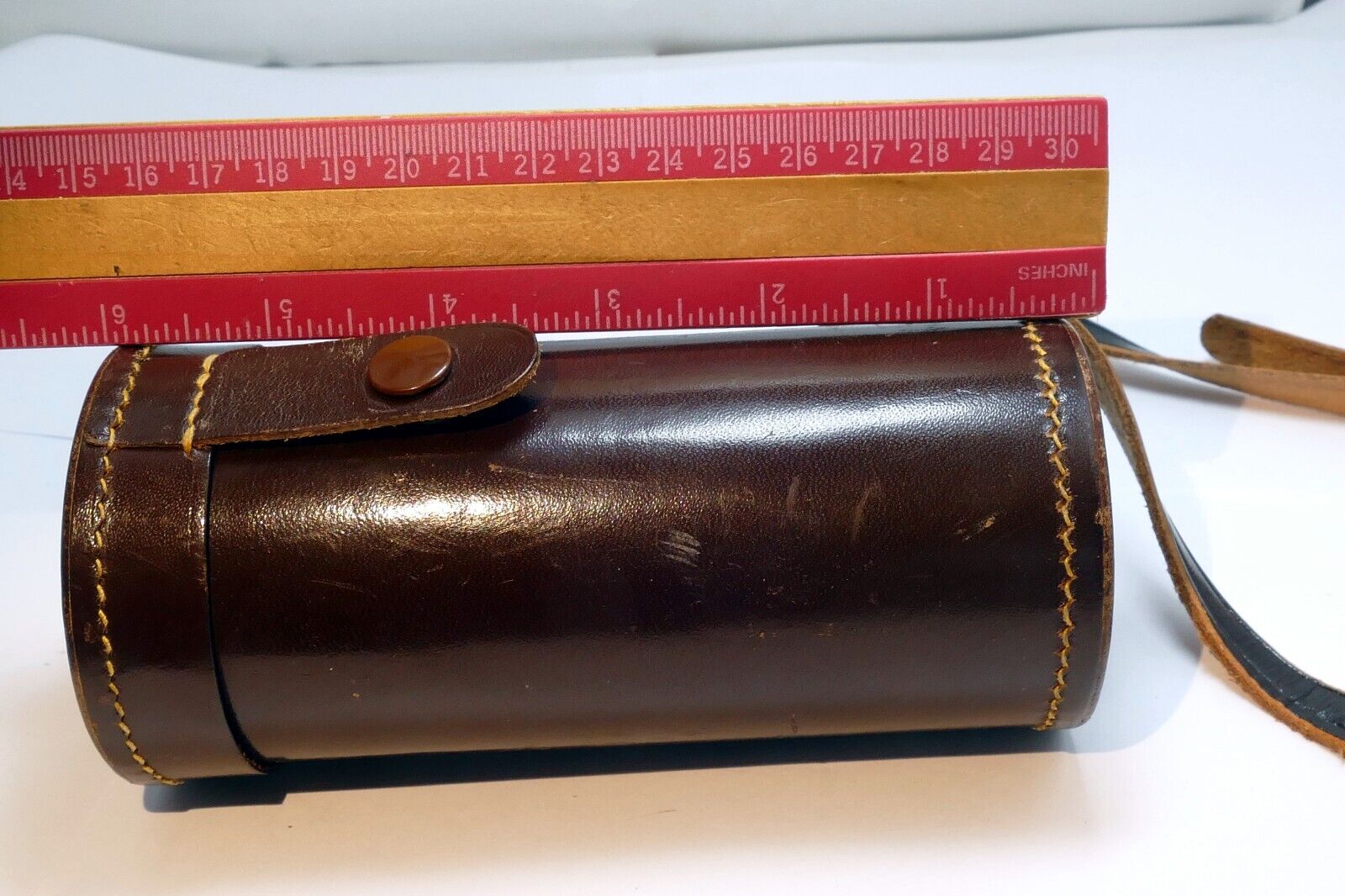 5.5" tall Lens Leather Storage Protective Case ZVU