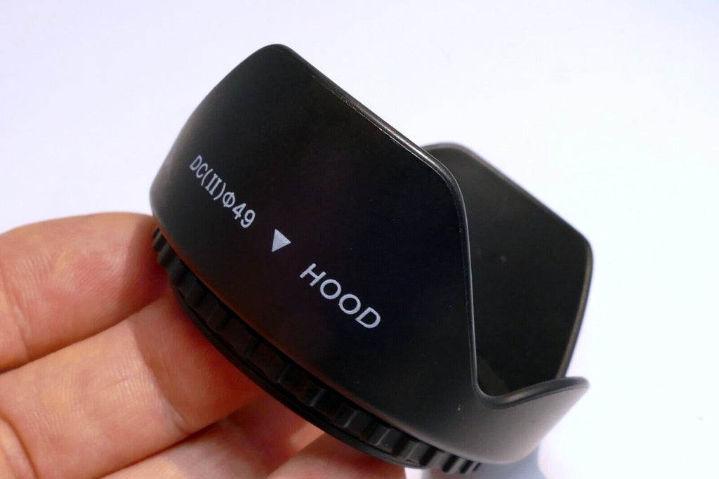 49mm OD Lens Hood Shade plastic petal threaded