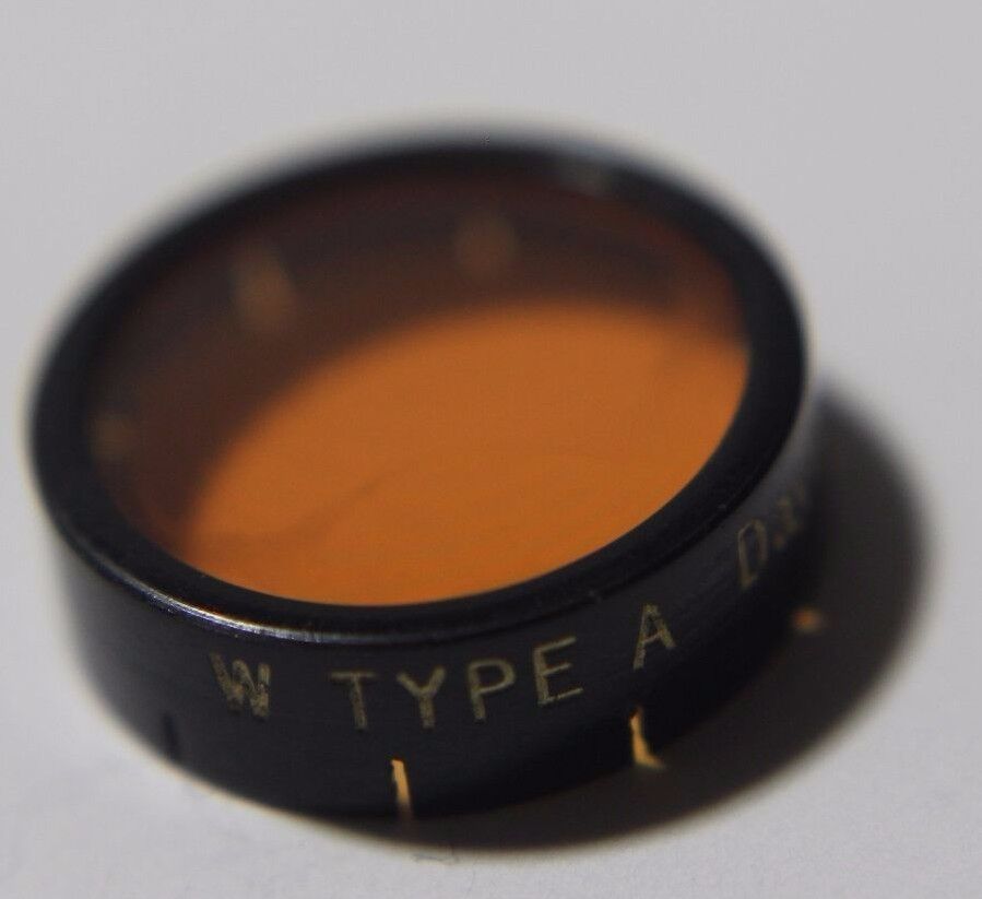 Used Lens Filter W Type A Daylight  slip on type 14.5mm ID  85 warming
