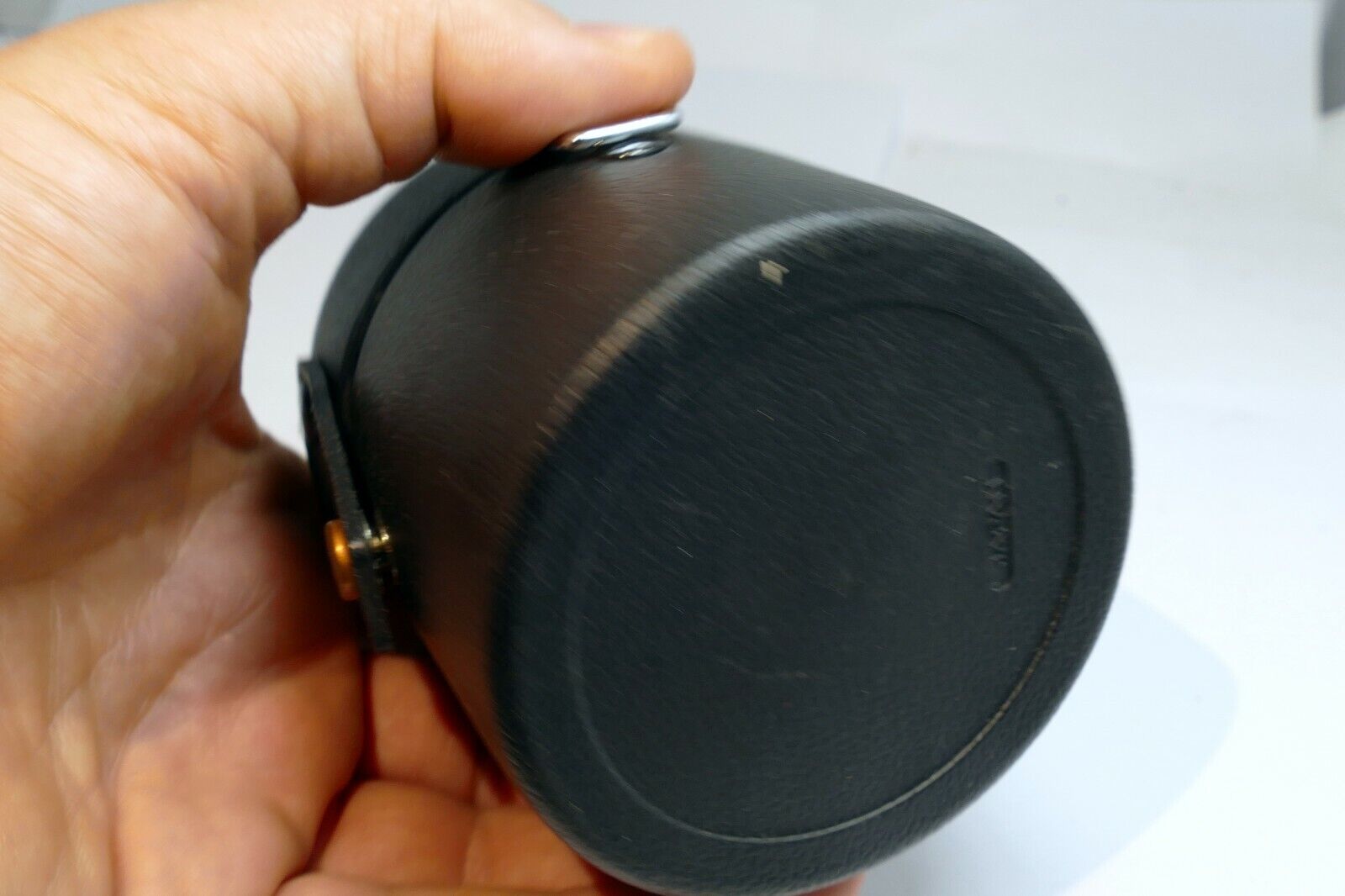 Konica Hexanon  28mm f3.5 AR empty  Hard case for lens genuine vintage