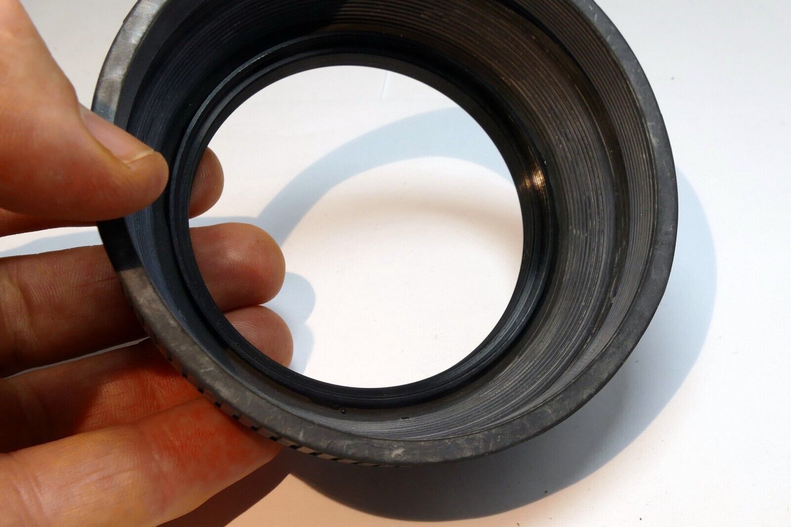 72mm rubber lens hood  collapsible double threaded  telephoto 300mm 400mm