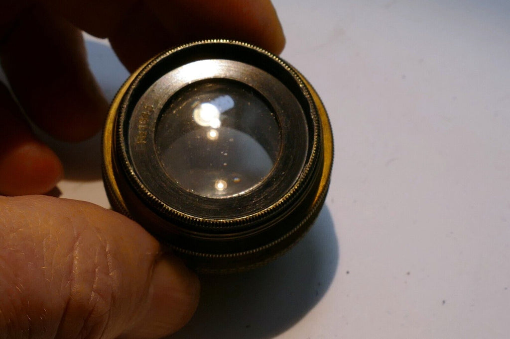 Doppel Anastigmat Oretar 13.5cm f6.8 Lens GruneBach Bonn brass 135mm