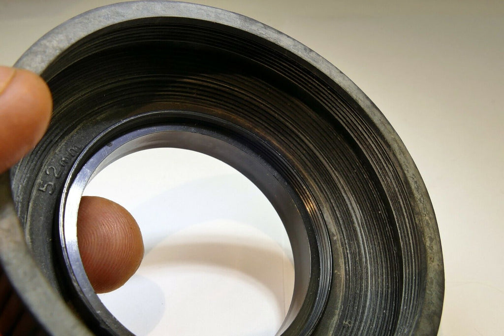 52mm Rubber Lens Hood Shade double threaded for 50mm f1.8 f1.7 lenses