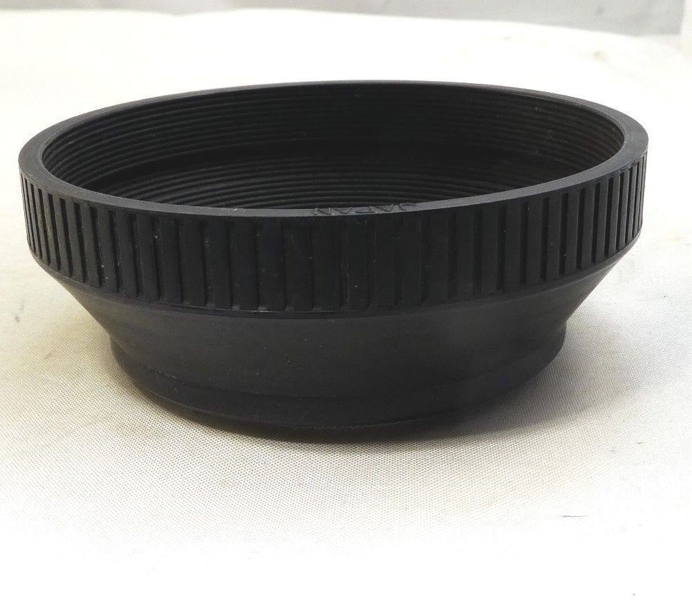 52mm Rubber Lens Hood with plastic rim  made in Japan with threads in the front