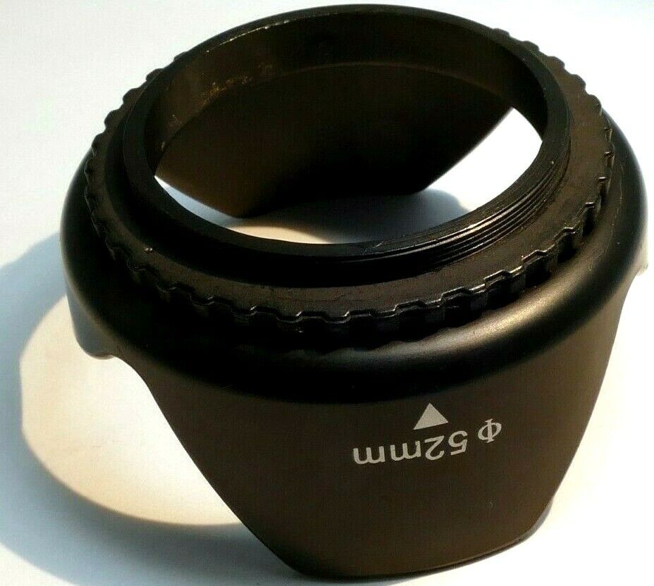 52mm Plastic Petal shaped Lens hood Shade for  18-55mm lens Screw in type