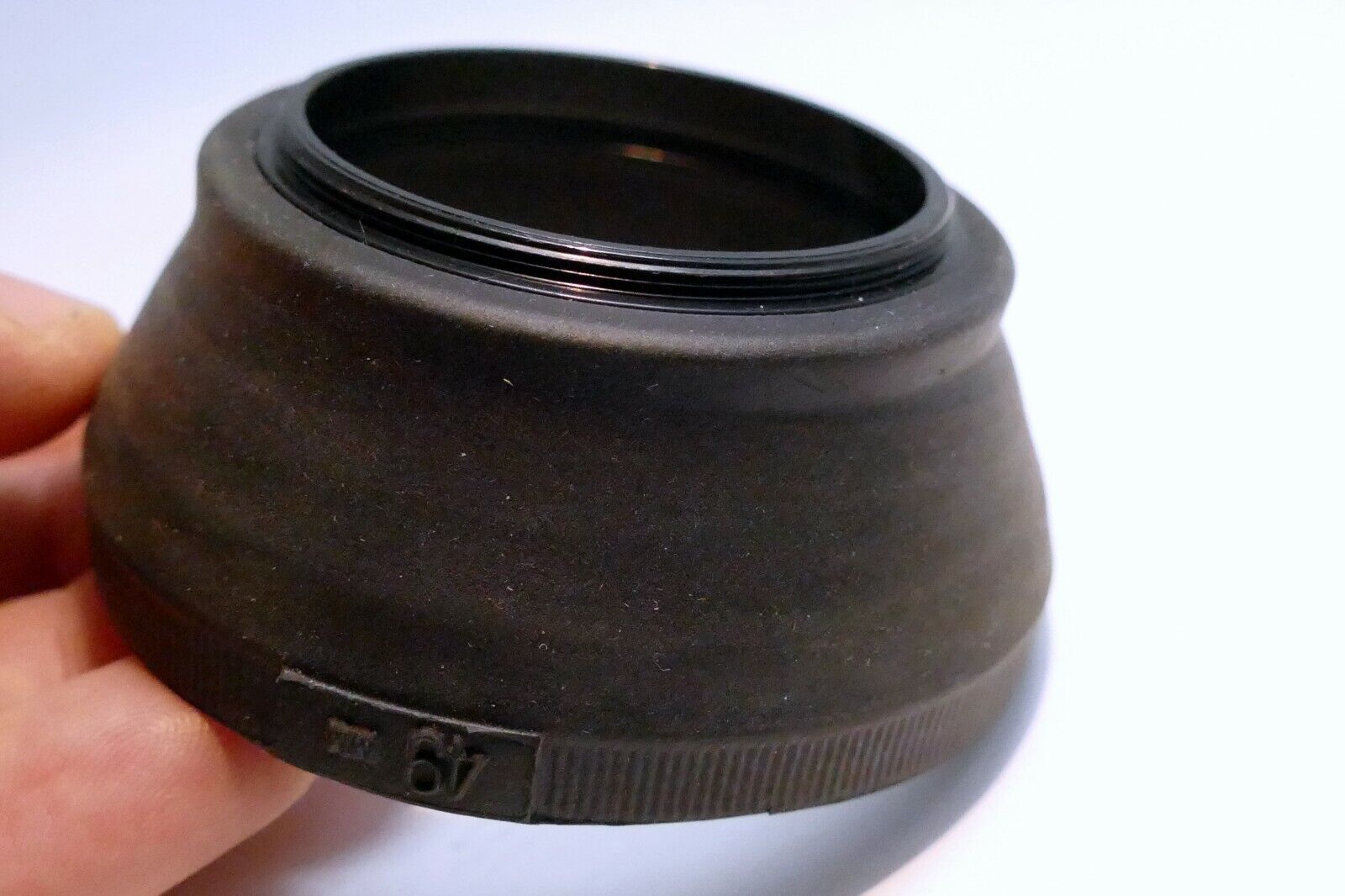 49mm rubber lens hood shade for medium telephoto 85mm 100mm  lenses