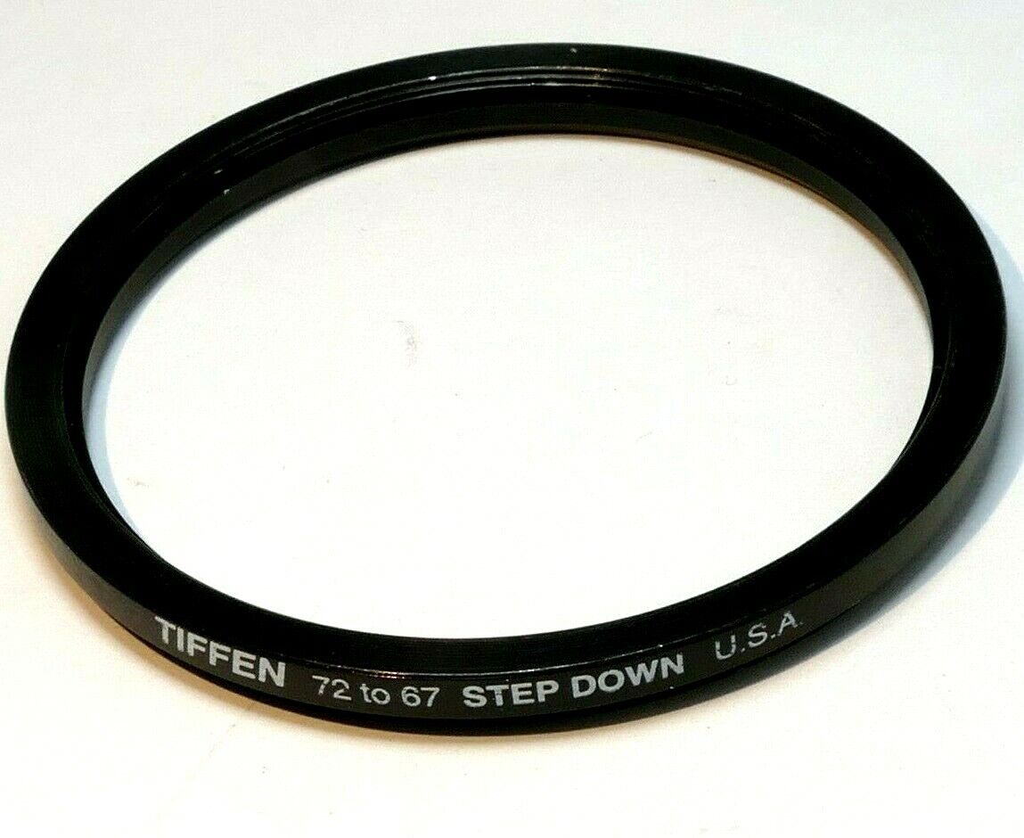 Tiffen  72mm to 67mm Step-Down ring Metal double threaded screw in Made in USA