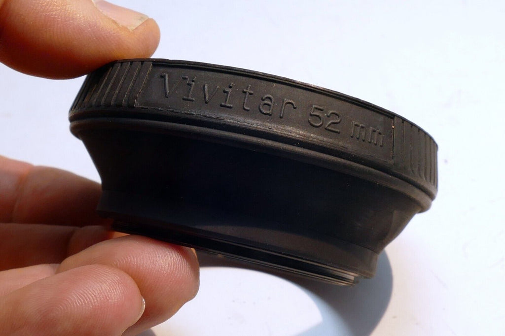 Vivitar  52mm OD Lens Hood Shade screw in metal threaded for  50mm f1.8