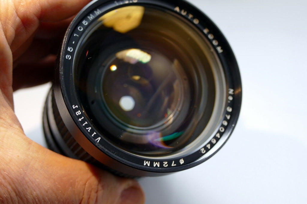 Vivitar 35-100mm f3.5 MC for Minolta manual focus lens (AS IS PARTS or REPAIR)
