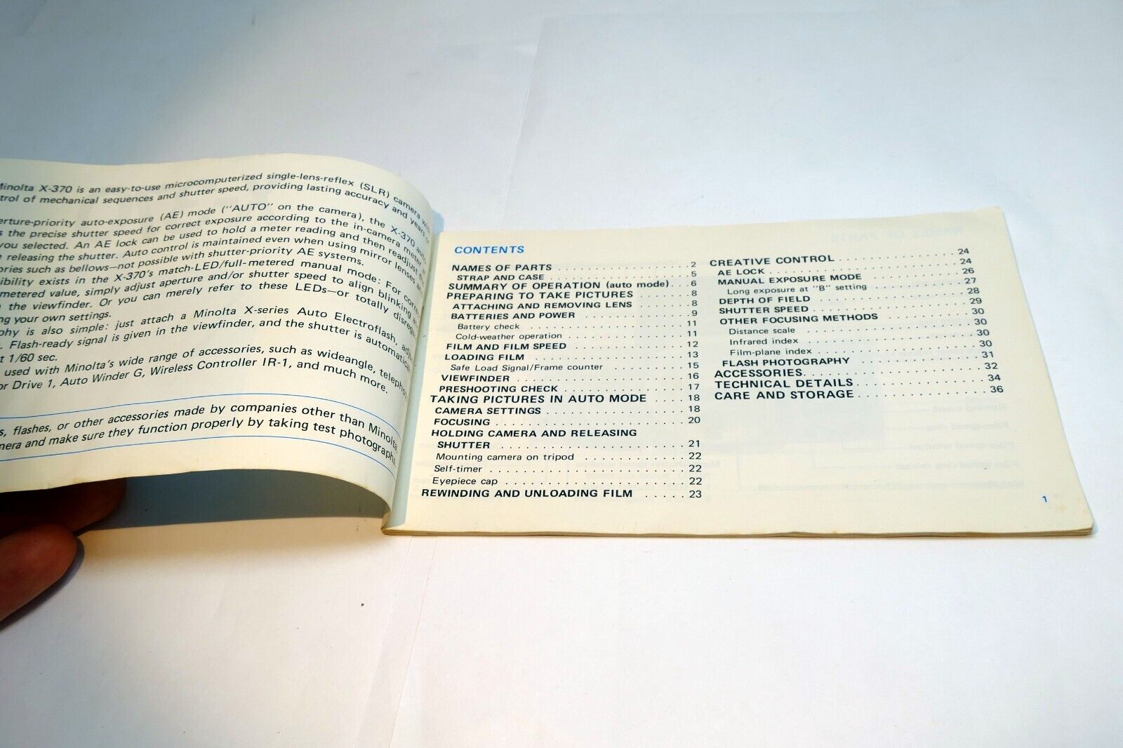 Minolta X370 Camera X-370 Instruction Owners Manual  Guide English E