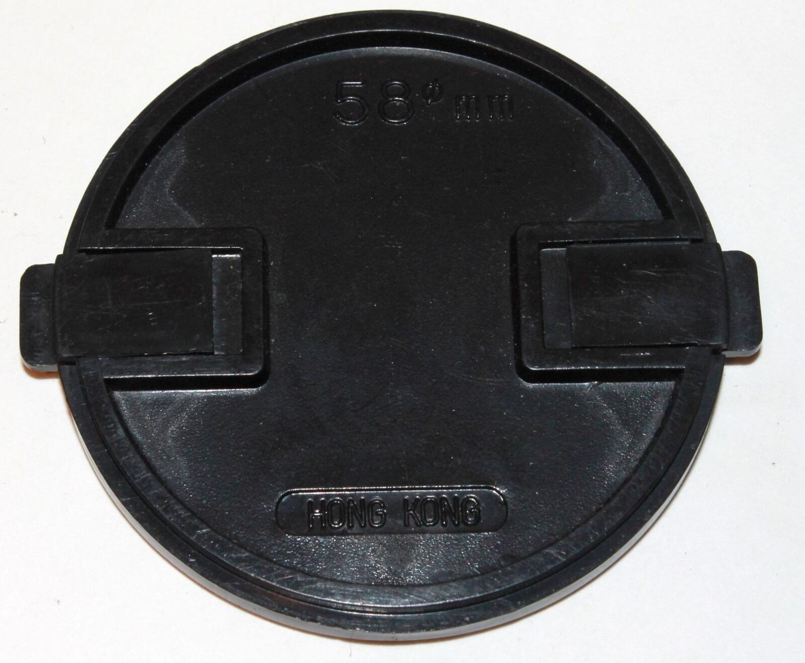 Front Lens Cap 58mm snap on type made in Hong Kong