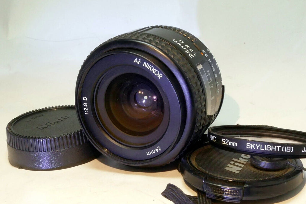 Nikon Nikkor AF 24mm F2.8 D Autofocus Lens  AS IS - parts - works manual mode
