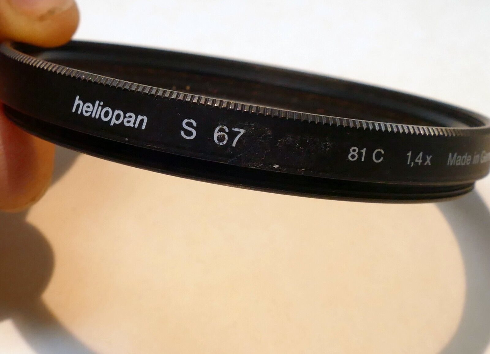 Heliopan 67mm Lens Filter 81C 1.4X  Color Conversion  amber warm