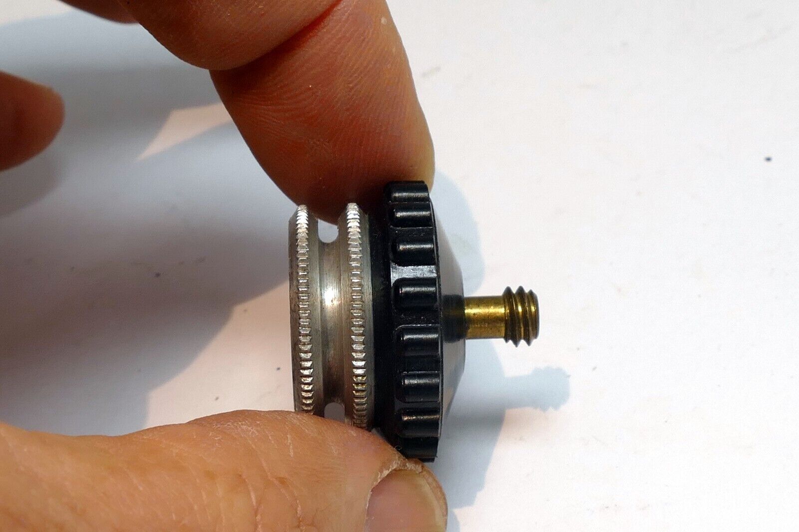 1/4"- 1/3" Tripod Screw to Flash Hot Shoe Mount Adapter  vintage threaded