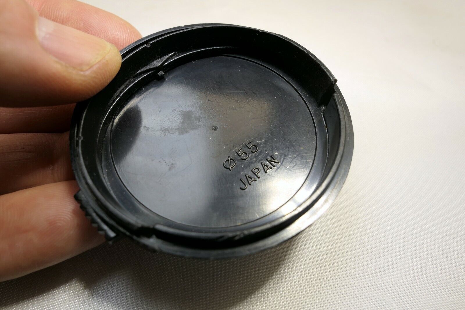 Vivitar 55mm Front Lens Cap snap on type Black vintage