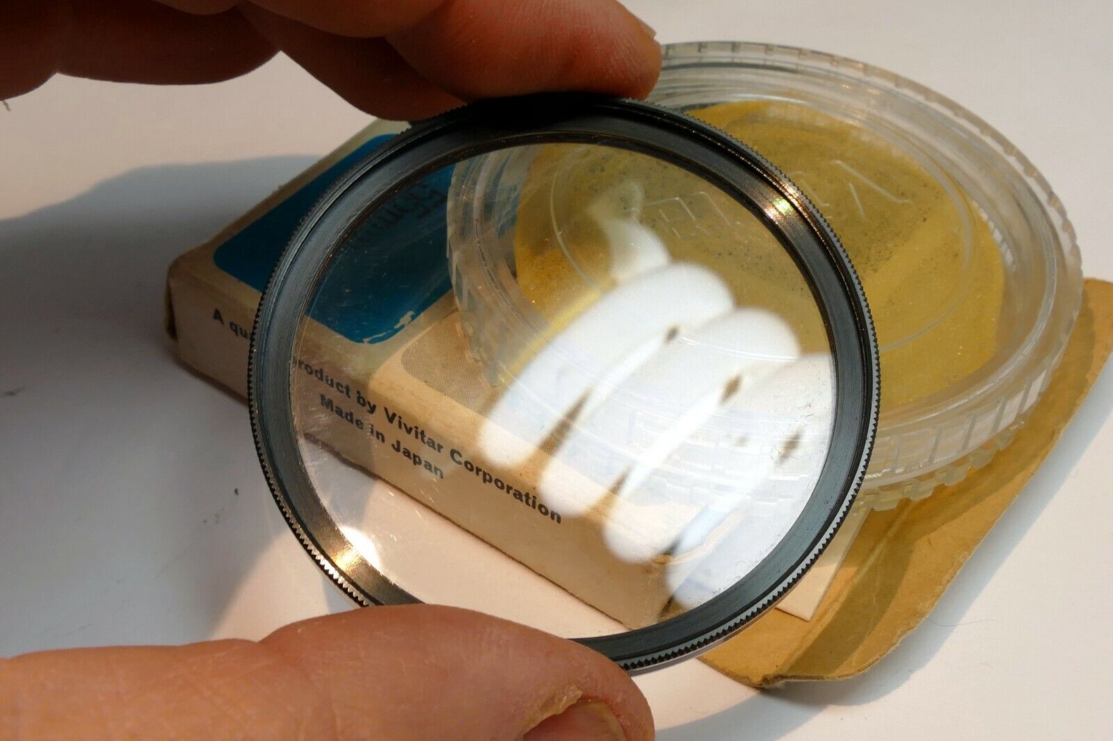 Vivitar 55mm Filter Skylight 1A  with plastic case (with some scratches)