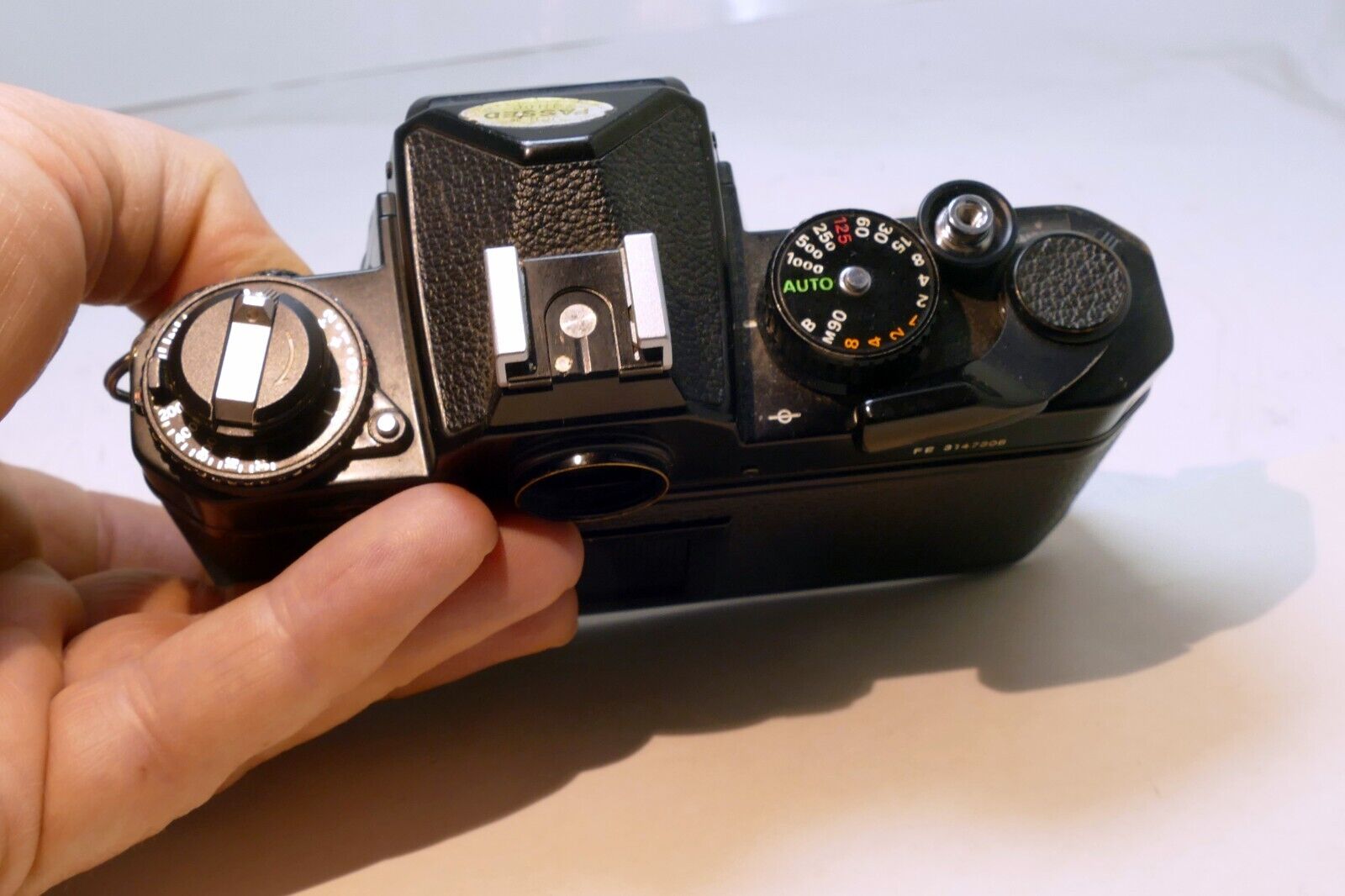 Nikon FE Black 35mm SLR Film Camera Body Only - tested, works good