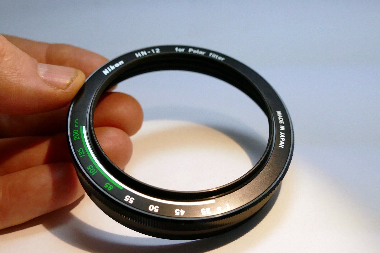 Nikon HN-12 Hood Shade for Polar Filter lower part  only 60mm OD (missing top)