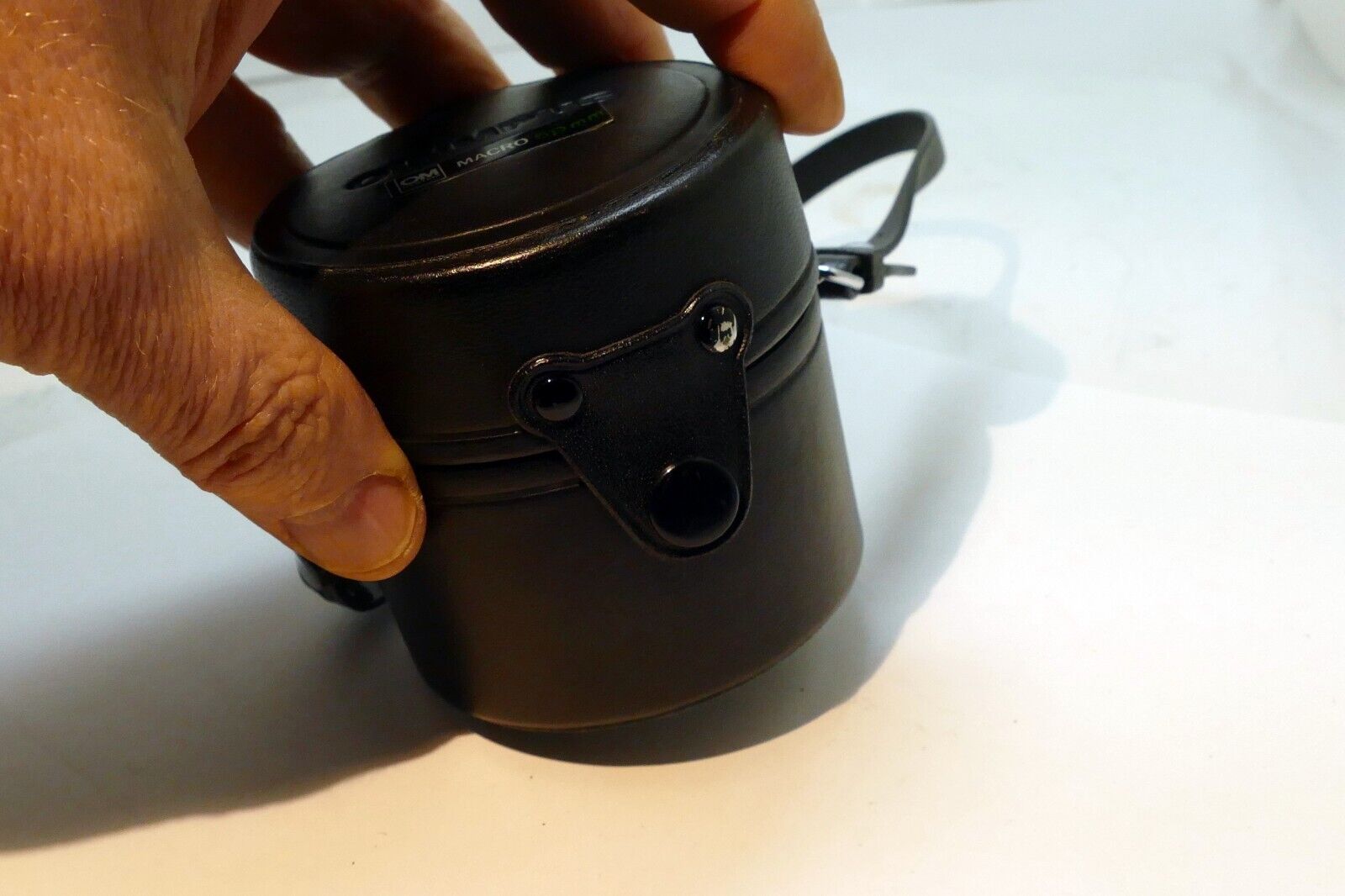 Olympus Hard Lens Case for OM 50mm f3.5 Macro (fits f1.4)  -  genuine OEM
