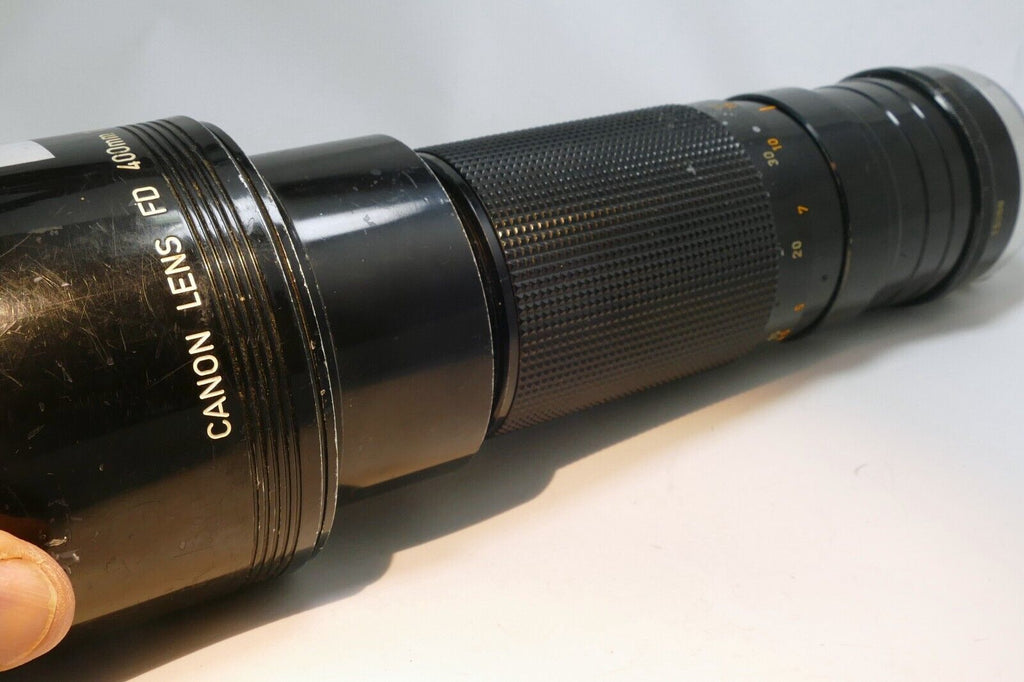 Canon FD 400mm f4.5 SSC Lens converted to Olympus OM mount OM-1n 2N 4ti