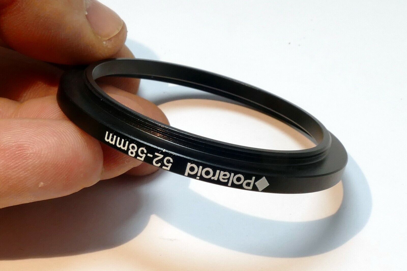 Polaroid 52mm to 58mm Step-up ring Metal adapter double threaded for lens filter