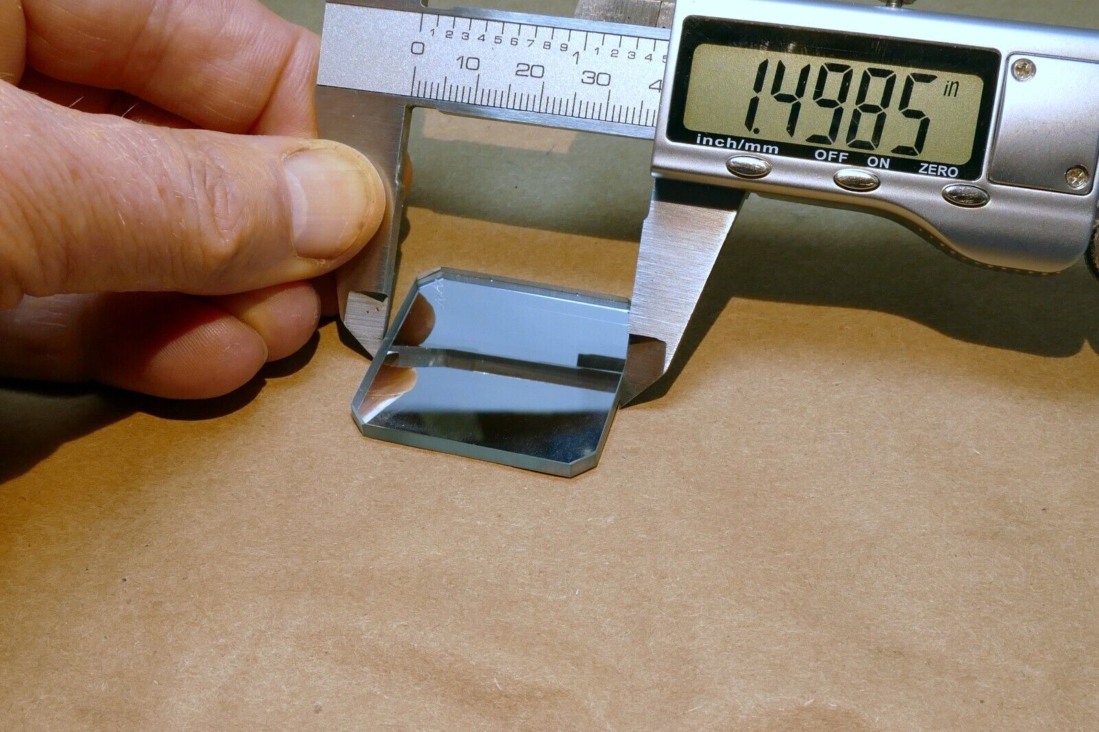 1.5" Diameter 0.12" thick First Surface Mirror Optical flat