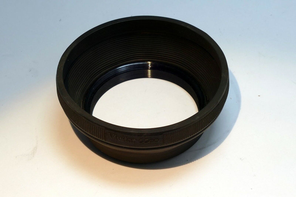 Vivitar 55mm Rubber Lens Hood Shade double threaded