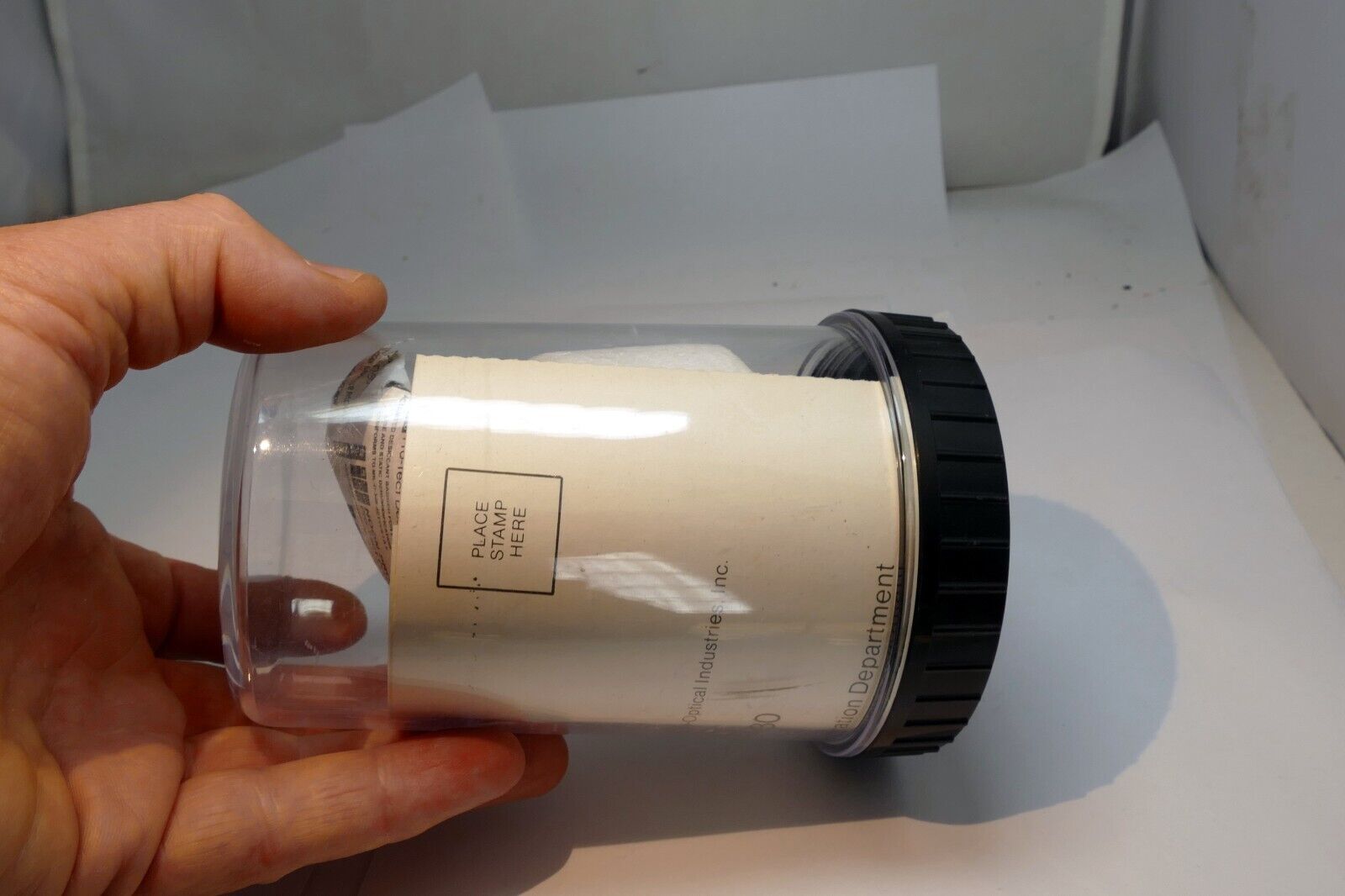 Clear Plastic Protective Case Nikon 85mm f2 Ai-s Nikkor - genuine OEM