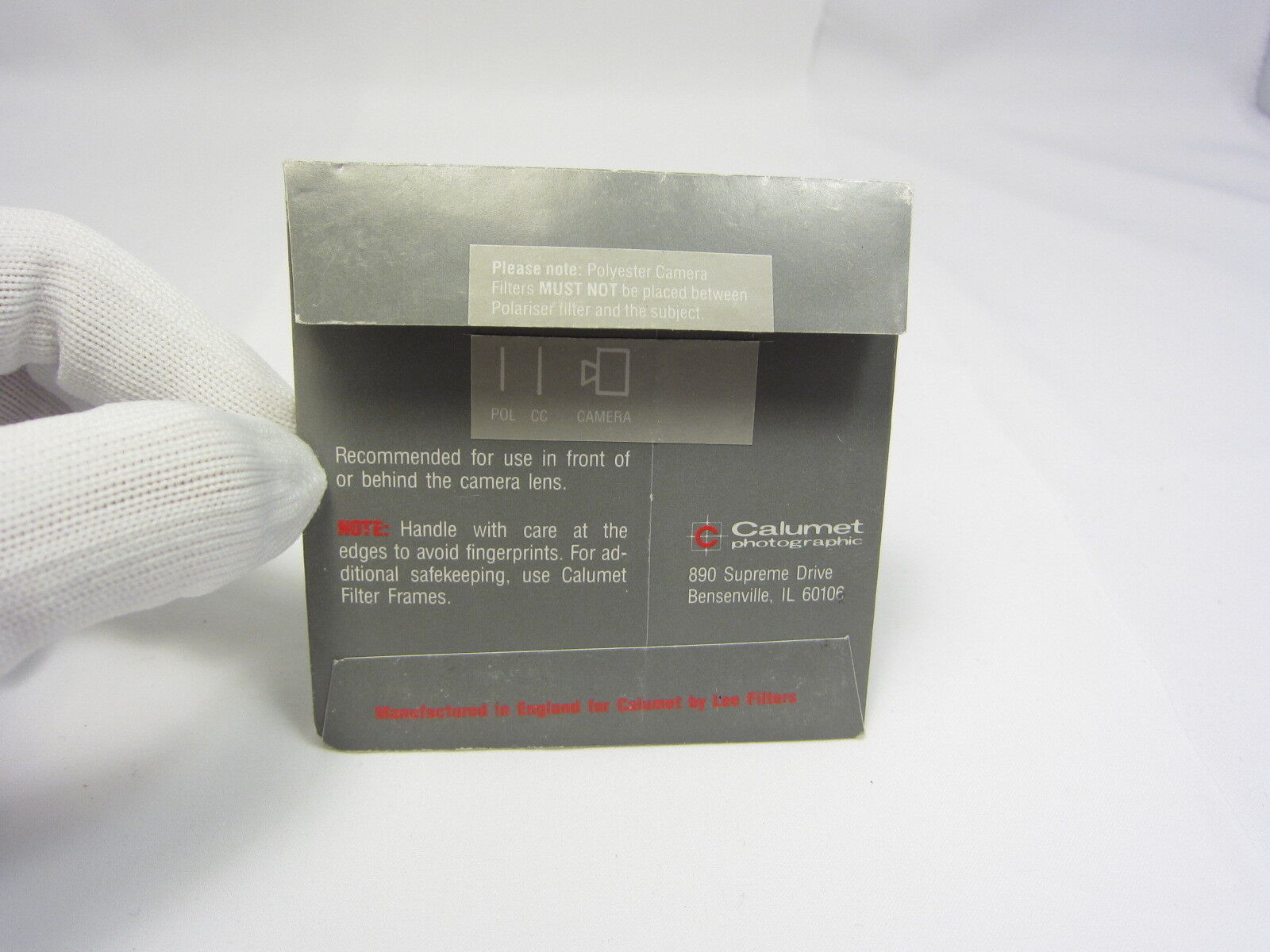 CALUMET'S PROFESSIONAL FILTER SYSTEM 81C warming 3X3" Made in England 6422015