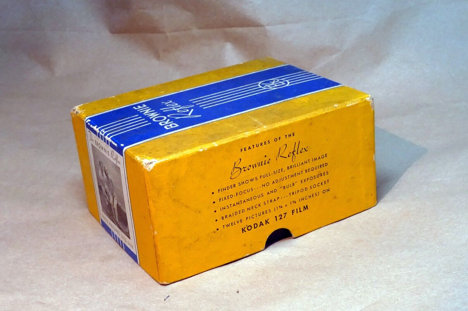 Kodak Brownie Reflex 127  Empty Box (only ) for camera vintage