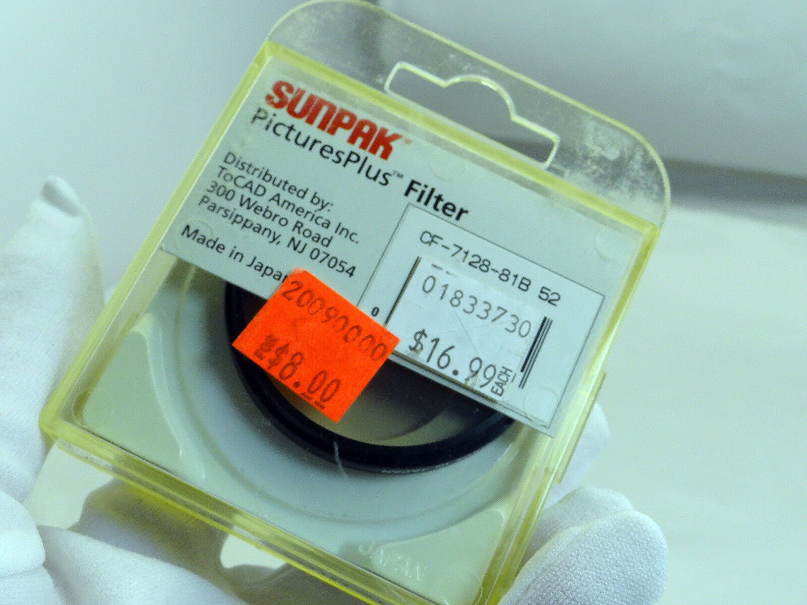 Sunpak 52mm 81B blue Color Conversion Lens Filter