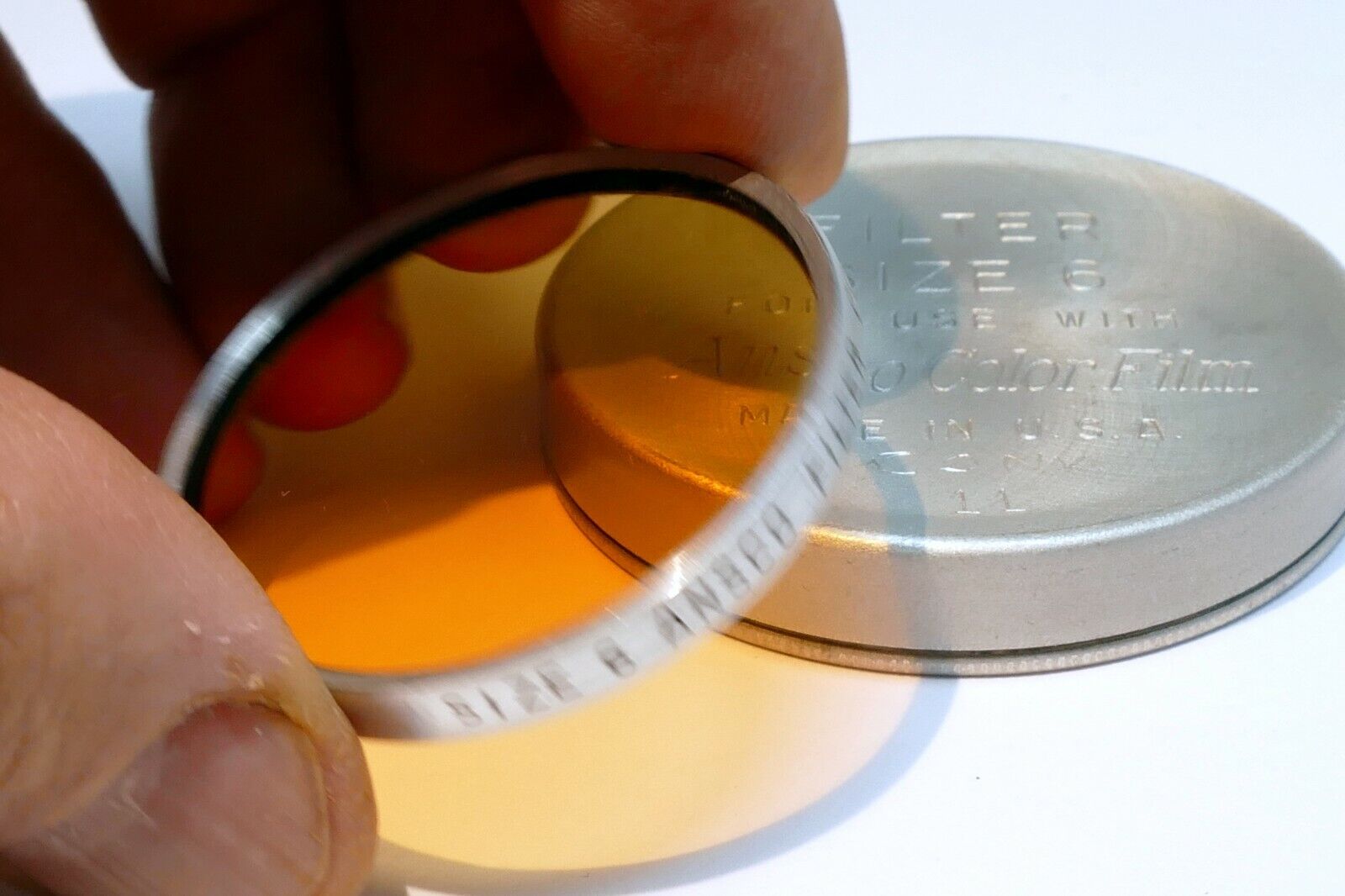 Ansco  series 6 VI Conversion No. 11 amber  Filter drop in type