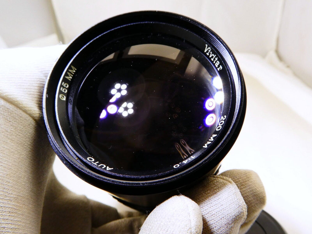 Vivitar 200mm f4.0 PK Lens Manual Focus Telephoto prime with separation