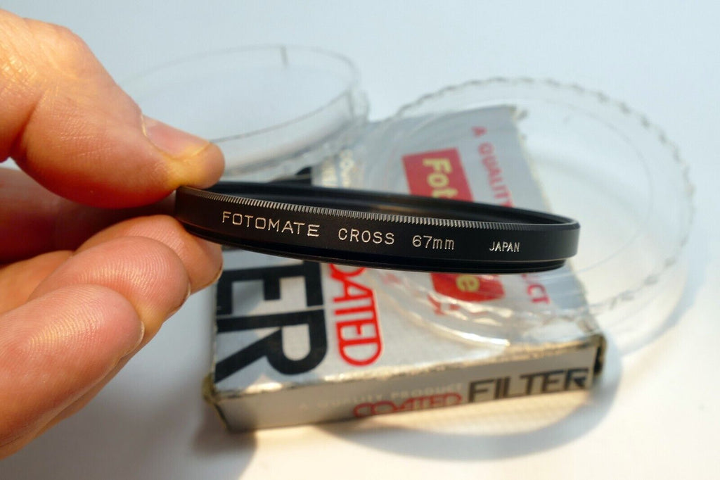 Fotomate 67mm 4 Star Cross Screen 1mm Filter - mint