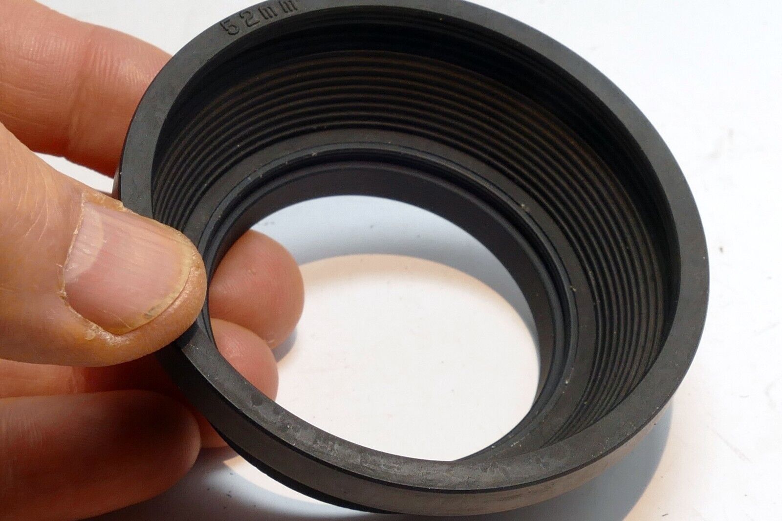 52mm Rubber Double Threaded Collapsible  Lens Hood Shade for 50mm f1.4