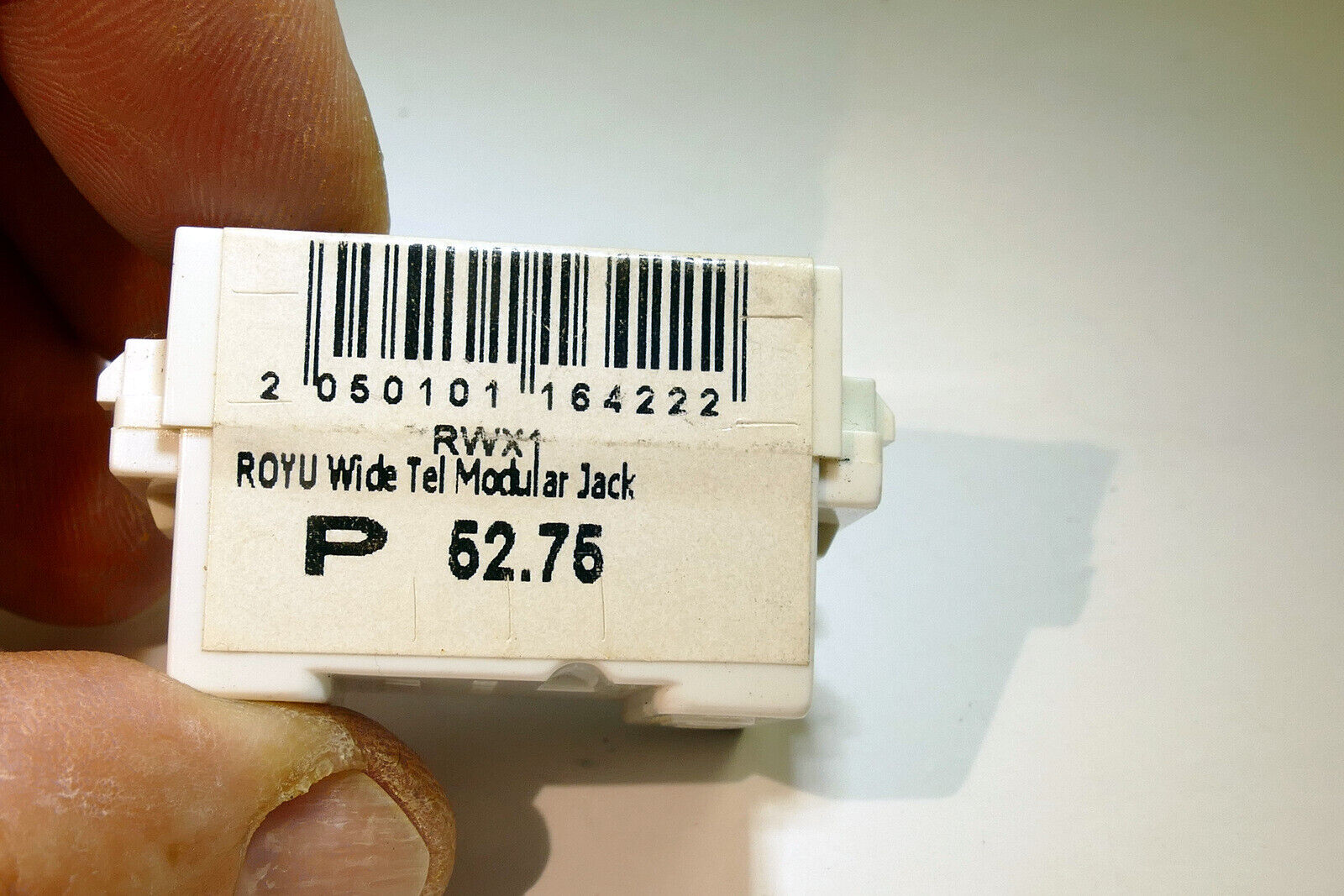 1 Gang Telephone Modular Jack ROYU wide tel Modular RWX1