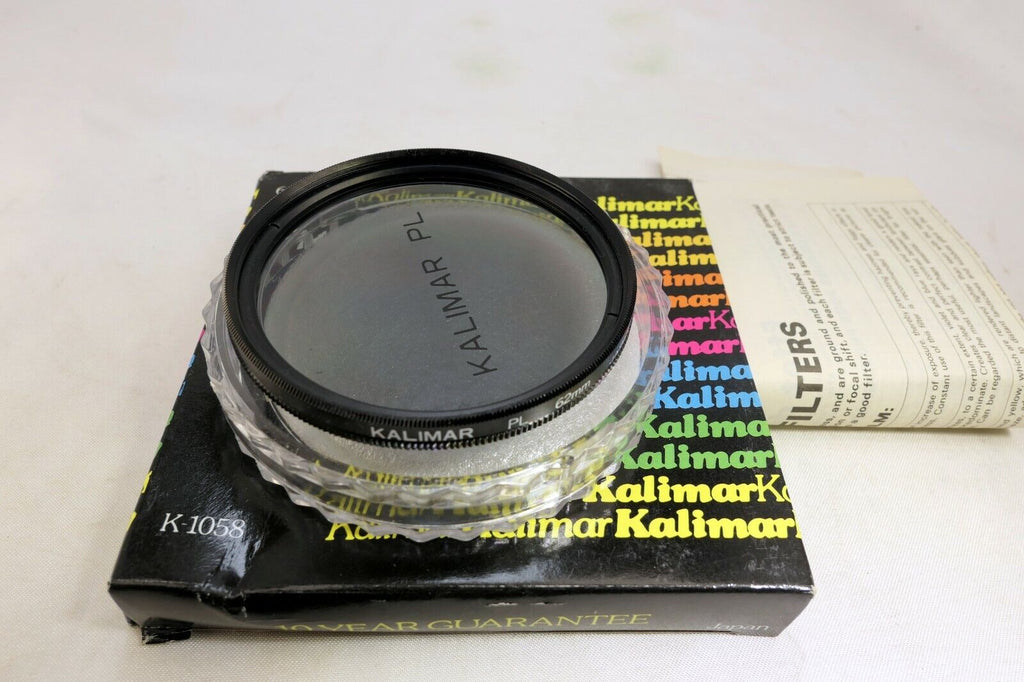 KALIMAR 62mm PL Polar Polarizer Lens Filter  - - -  old stock - never used boxed
