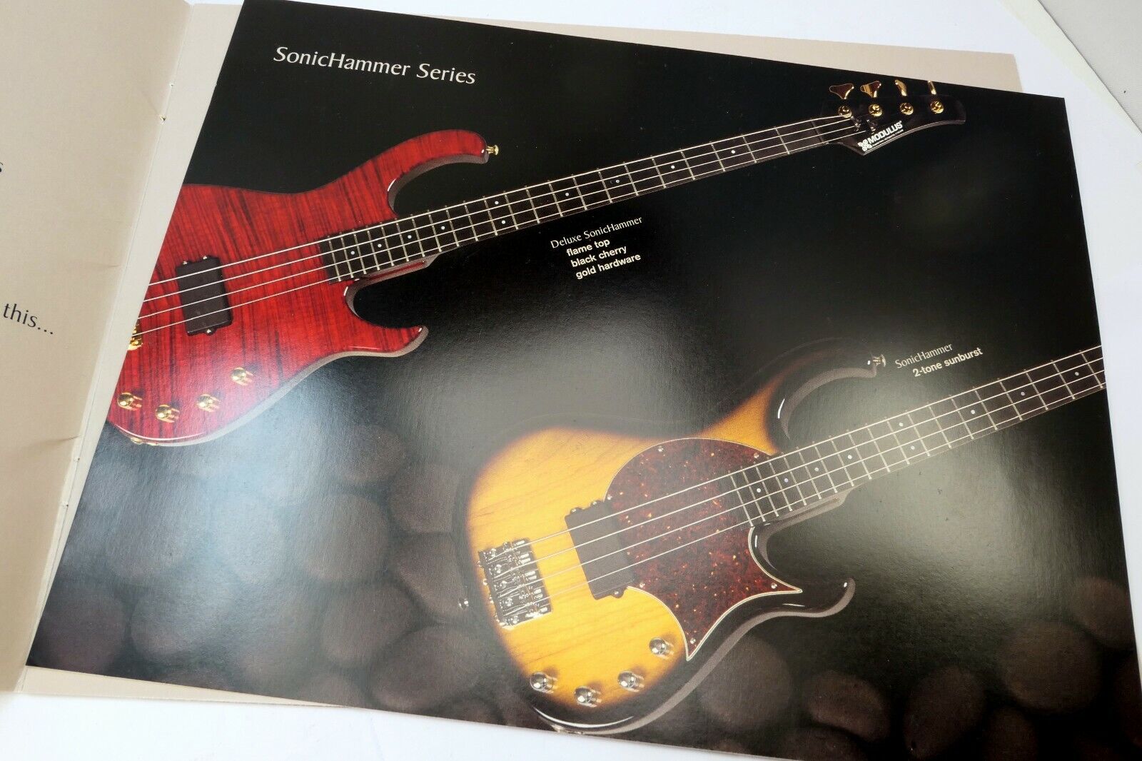 Modulus Guitars Brochure Sales list Advertisement Ad SonicHammer Quantum