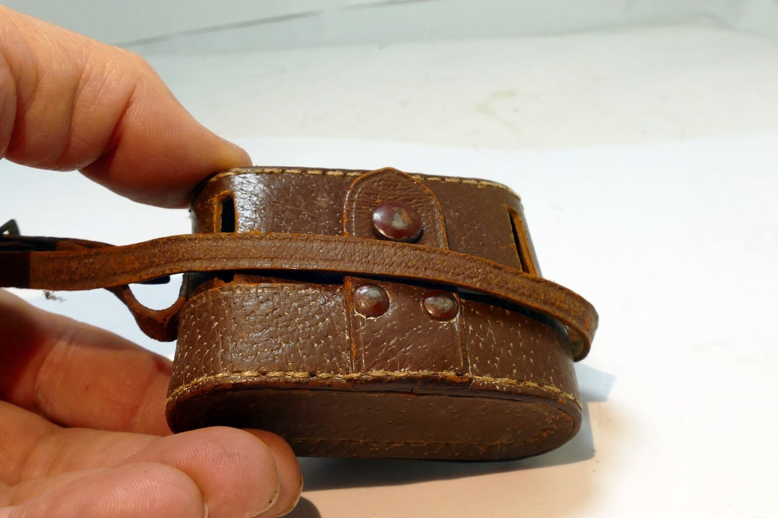 Leather Camera Case for Rubix 16mm camera miniature vintage