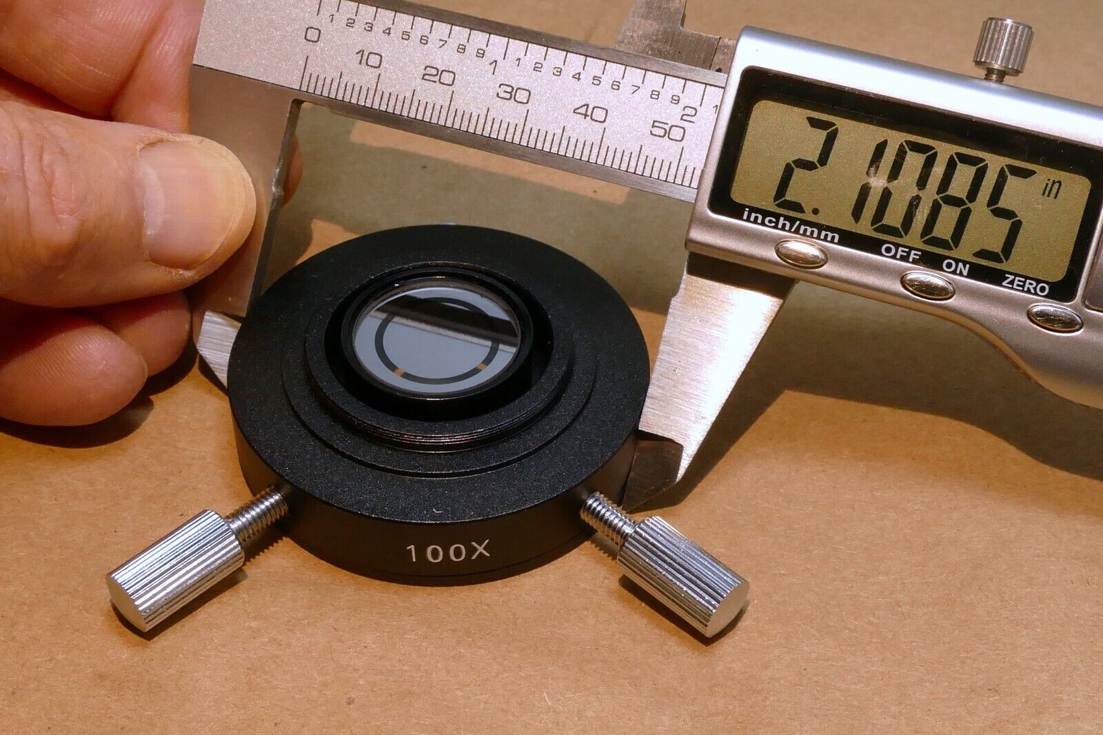 100X phase contrast ring Darkfield Condenser for Compound Microscopes  AmScope